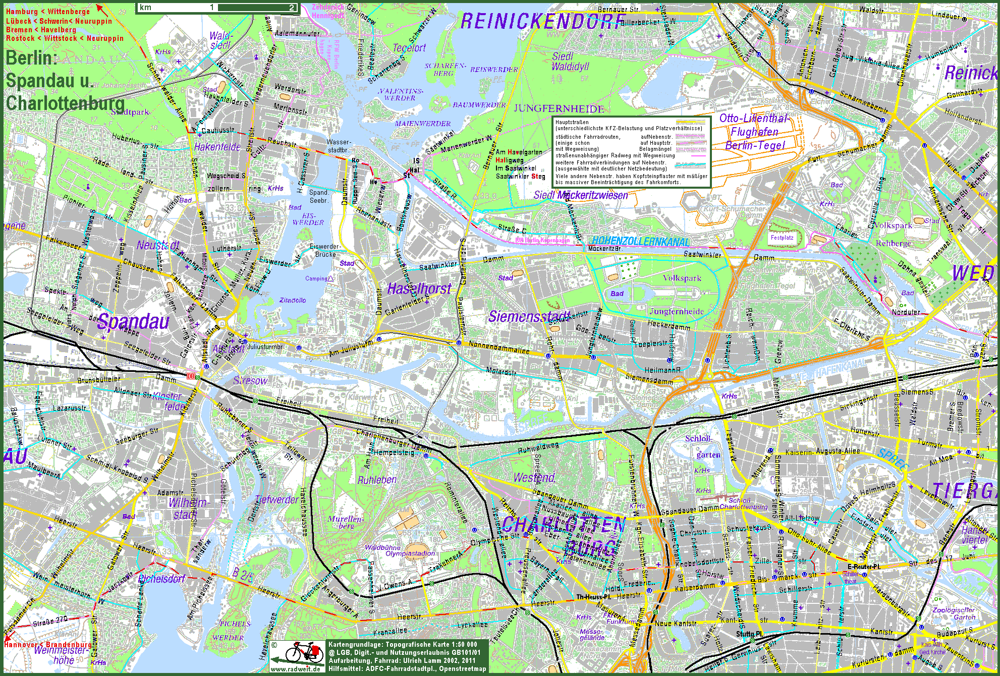 Stadtplan Berlin Spandau Karte